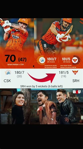 SRH won by 5 wickets #cskvssrh #ipl2026 #crickets #ishankishan