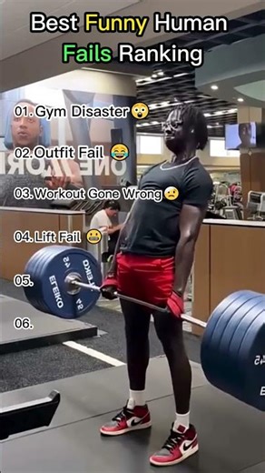 Best Funny Human Gym Fails Ranking #comedy #failcompilation #fails