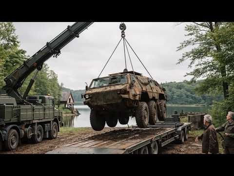 Rusted Abandoned Military Vehicle Restoration ASMR | Satisfying Armored APC Recovery Transformation
