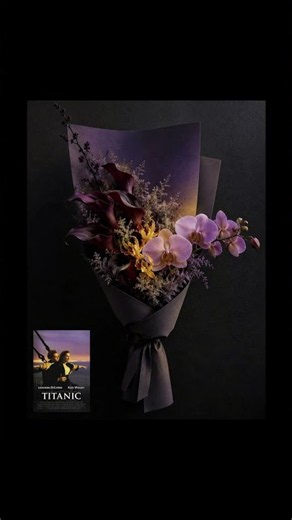 Turning Titanic into a Custom Faux Flower Bouquet | Movie Art in Flowers