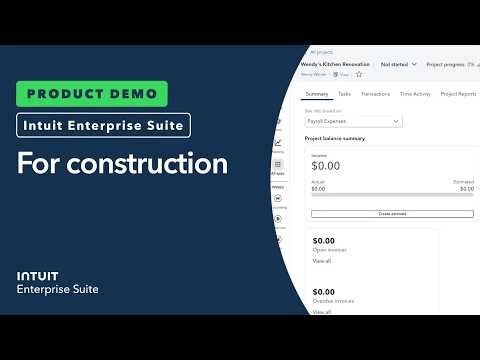 Intuit Enterprise Suite for construction