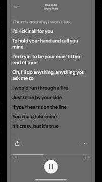 Bruno Mars – Risk It All (Lyrics)