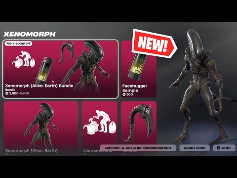 *NEW* Xenomorph (Alien: Earth) Bundle Showcase | Fortnite Item Shop Review
