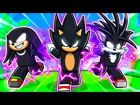 Having a DARK SONIC FAMILY in Roblox!