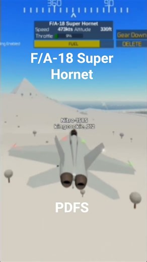 Flying the F-18 Super Hornet PTFS flying fighterplane Roblox
