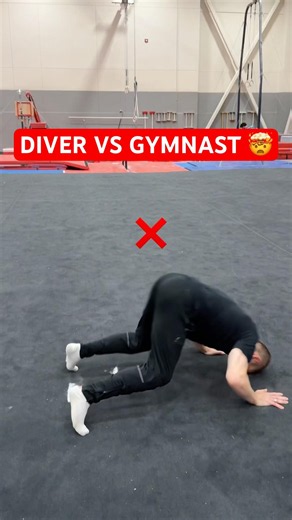 Diver VS Gymnast Gainer contest 🤯 #gymnastics #diver #dive #sports #sport #fails #fail #gainer #d1