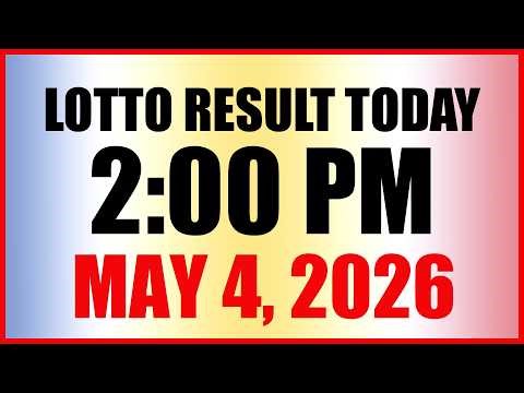 Lotto Result Today 2pm Draw May 4, 2026 Swertres Ez2 PCSO