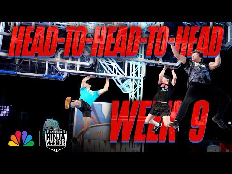 UNBELIEVABLE Three-Lane Races from Week 9 | American Ninja Warrior | NBC