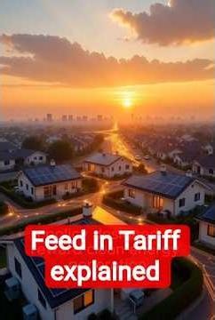 Feed in Tariff explained