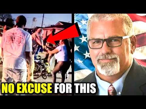 Crowd ERUPTS When Police Chief Attacks Man in Wheelchair