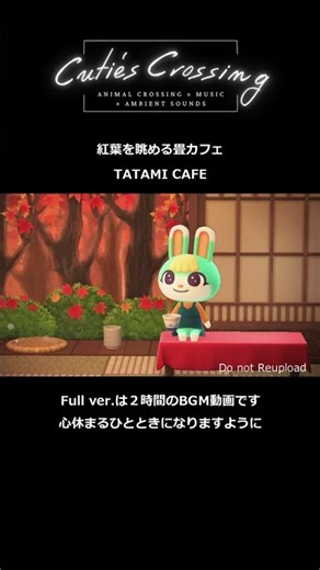 【あつ森BGM】「紅葉を眺める畳カフェ」囲炉裏のお鍋のぐつぐつ音×心ほぐれる秋の和風チル｜リラックス・作業用BGM【環境音あり】ダイジェストver. #Shorts #ACNH