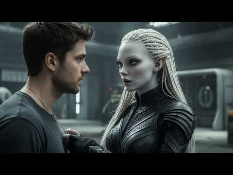 alien vampire woman was about to bite me,but she recoiled in fear when she saw the tattoo on my neck