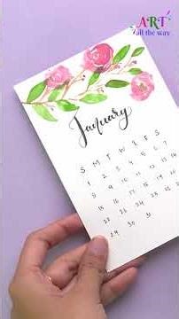 DIY Easel Calendar | Easy Handmade Desk Calendar Idea | Cute Desk Decor