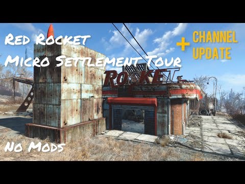 Red Rocket Micro Settlement Tour (No Mods) - Fallout 4