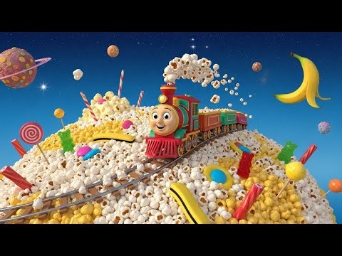 Chippy Choo and the Popcorn Planet 🚂🍿 | Fun Space Adventure Song for Kids | Sing-Along Nursery Rhyme