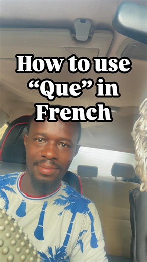 How to Use QUE in French | 3 Easy Ways Every Beginner Must Know 🇫🇷