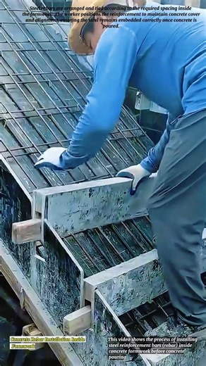Concrete Rebar Installation Inside Formwork
