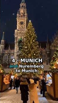 4 European Christmas Markets in 1 Trip: Vienna, Prague, Nuremberg, Munich 🎄 #Shorts