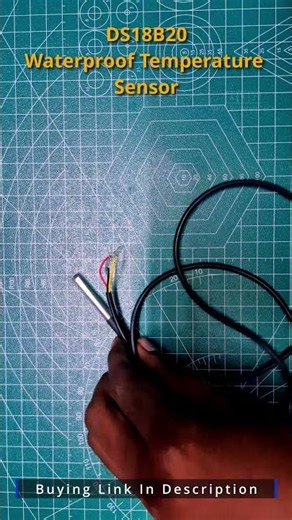 DS18B20 Waterproof Temperature Sensor | Temperature Sensor #iotprojects #arduino #arduinoproject