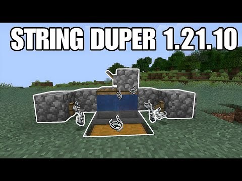 How To Make A String Duper In Minecraft 1.21.10 | Working 1.26.2