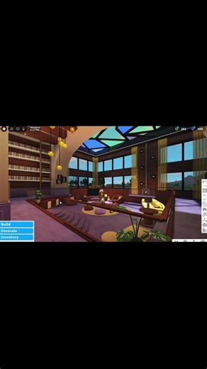Bloxburg Art Deco Library & Purple Lounge