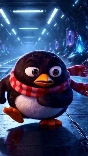 Pingu went inside the alien ship and chose violence. Noot Noot! 💥👽 #shorts