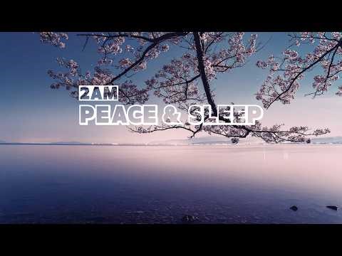 2AM, Piano Music for Sleep & Letting Go | Cherry Blossoms & Still Lake at Night (No Vocals) 🌙