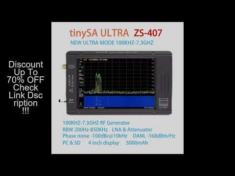 Latest 7.3GHz TinySA ULTRA Plus ZS407 Handheld Spectrum Analyzer TinySA 3.95" Touch Screen ZA-048 Lo