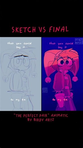 SKETCH VS FINAL | Funnybunny TADC Animatic process