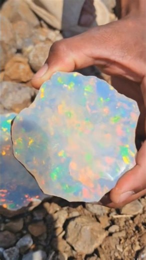 OMG 😱 Jackpot! Massive Multi-Color Fire Opal Gemstone Found Inside Huge Rock 💎 | Diamond Hunter