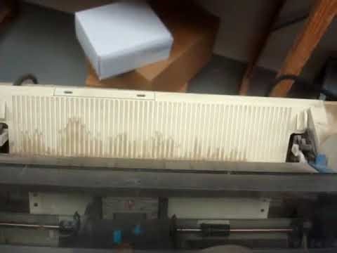 Vintage Wide-Carriage Beast: Epson FX-2190+ (2390PLUS) 9-Pin Dot Matrix Printer Test & Demo