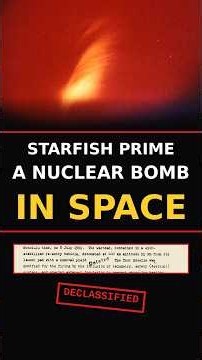 Starfish Prime: The U.S. Exploded a Nuclear Bomb in Space #shorts