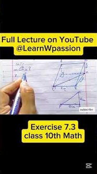 Exercise 7.3 maths class 10 #viral