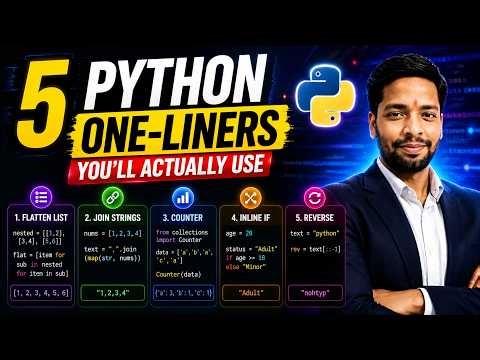 You've Been Writing Python Wrong | These 5 Tricks Prove It | Python One-Liners