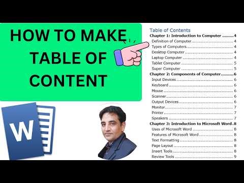 How to Make Table of Content in Microsoft Word