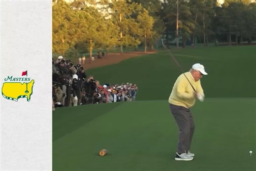 🗣️ ONE OF US! 🌺 — 86-year old Jack Nicklaus had a quick hook of the first tee this morning with his breakfast ball. The Masters is officially underway 🫡