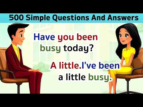 Perfect Tense Practice| 500 English Questions and Answers | English Conversation Practice