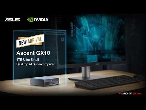 ASUS Ascent GX10 4TB AI Supercomputer | Ultra Small Desktop #supercomputer #mdcomputers #ai