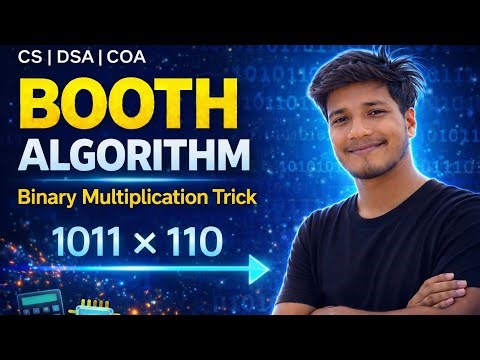 Booth algorithm with numerical with easy steps 👆 @hacknexplain 