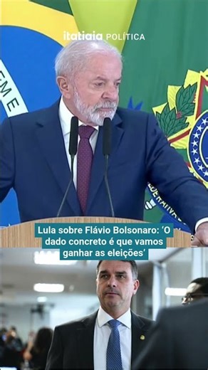 LULA SOBRE FLÁVIO BOLSONARO: "O DADO CONCRETO É QUE VAMOS GANHAR AS ELEIÇÕES"