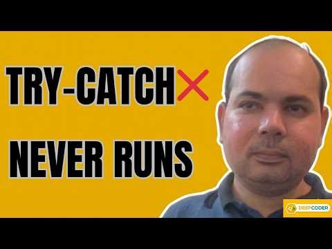 Spring Boot: Why Your try-catch Never Runs