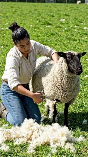 Sheep Shearing in Seconds 🐑✂️