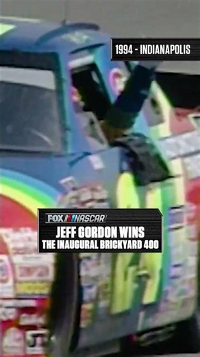"Oh, my God, we did it!" August 6, 1994: Jeff Gordon WINS the inaugural Brickyard 400.🧱🏁