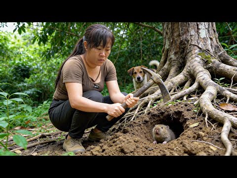 Hunting: Dog's First Battle | Primitive Survival