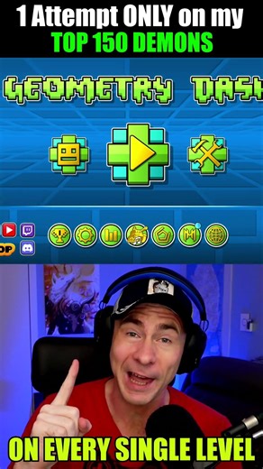 1 Attempt on EVERY TOP 150 Demon I've COMPLETED