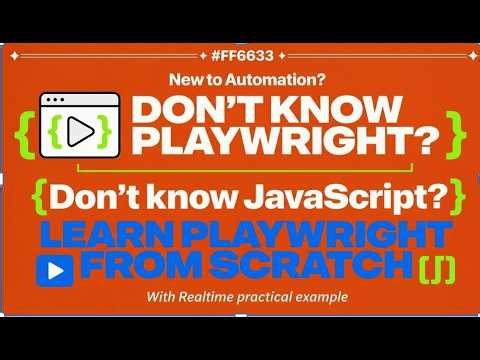 Getting Started with Playwright Automation Tutorial 2026 | How to Handle Alerts, Confirms & Prompts