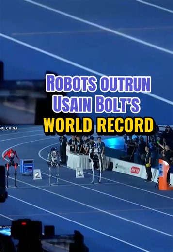 Robots delivered record-breaking moments at the World Humanoid Games in Beijing, with two bots running the 100-meter dash faster than Usain Bolt’s world record. The games also brought plenty of mishaps, including crashes and a combat robot that knocked itself out with a roundhouse kick. #robots #usainbolt #bejiing #robot #humanoid