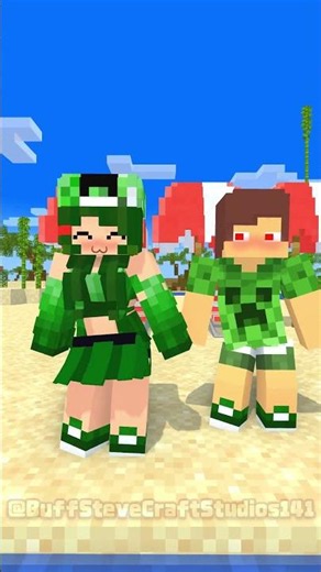 JJ Sister and JJ Minecraft Mob Cosplay Part 3 - Minecraft Animation #maizen #fypシ #minecraft #jj