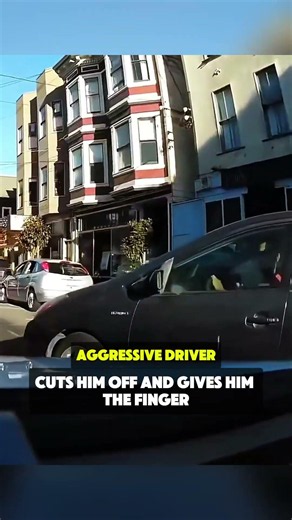 Road Rager Flips Someone Off And Immediately Regrets It 😂 #shorts
