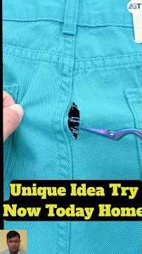 how to repair jeans | sewing tips and tricks | beginner sewing tutorials | diy sewing #youtubeshorts